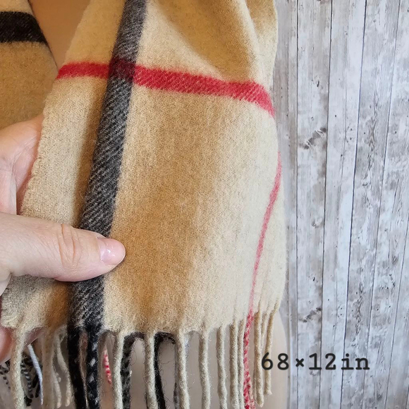 Women's cashmere scarf, , Beige, - Picture 4 of 6